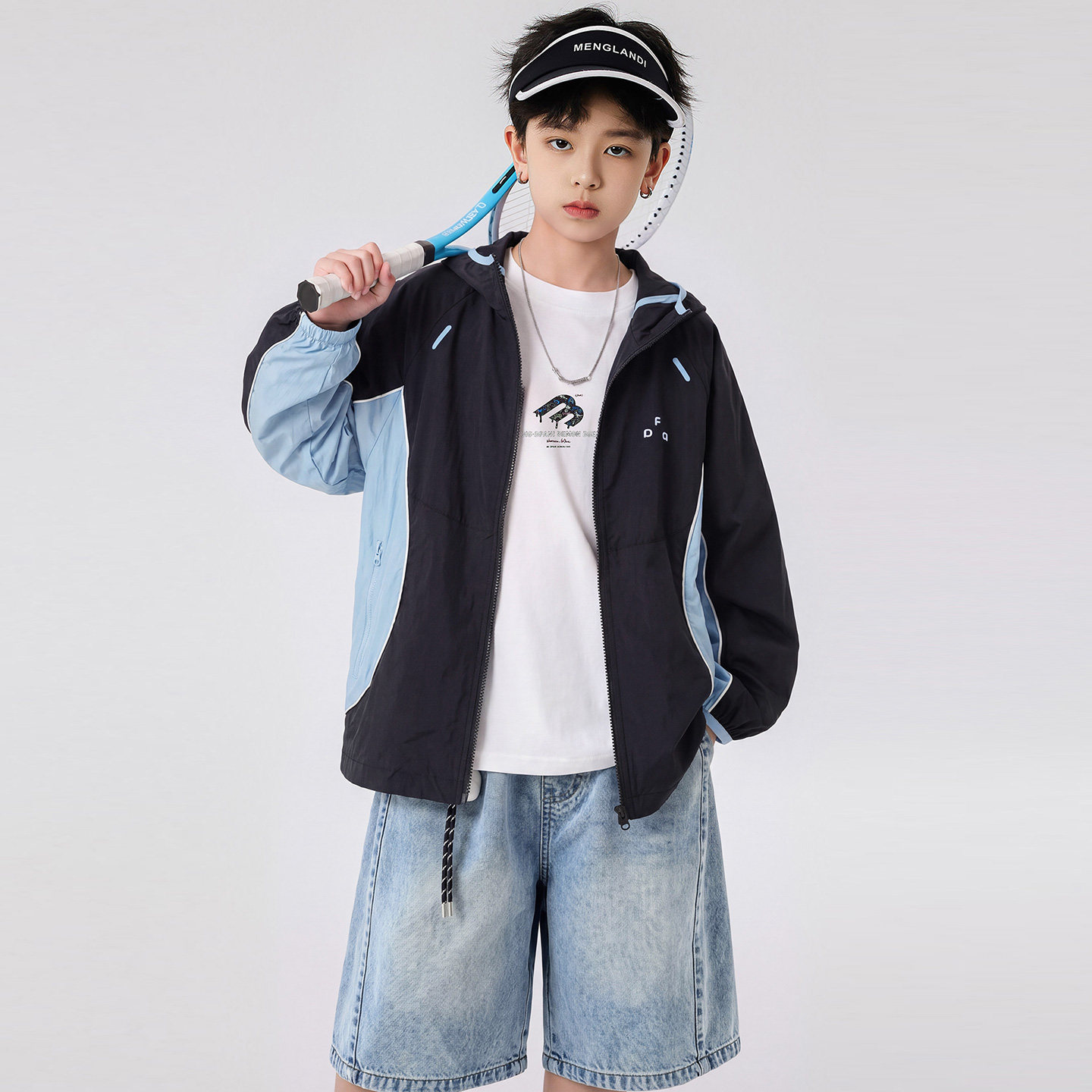 贝田男童夏季轻薄防晒衣外套图片