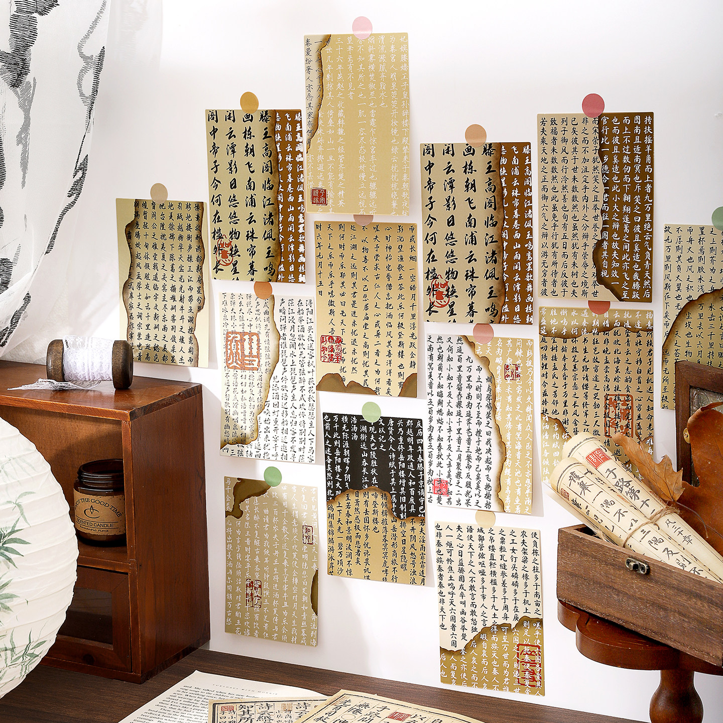 复古国风诗词明信片文艺ins古风插画水墨画手帐素材留言贺卡高级感拍照背景墙贴原创简约装饰艺术diy空白卡片,文具电教/文化用品/商务用品,贺卡/明信片,淘宝优惠券,粉丝福利购,淘宝优惠卷