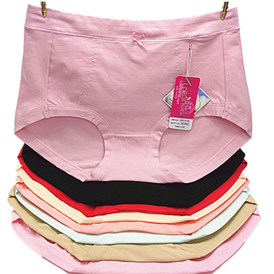 彩田内裤女纯棉正品提臀高腰大码