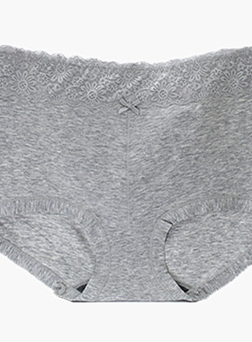 彩田内裤女暖宫云柔棉高腰32358加大码提臀收腹蕾丝边石墨烯31372