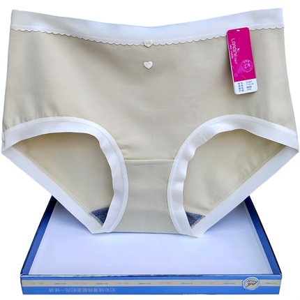 彩田花仙子内裤女全棉中腰25380高腰25307石墨烯7A级抗菌包臀纯色