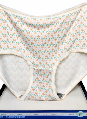 彩田内裤女印花中腰32651高腰32652莫代尔包臀石墨烯抗菌甜美女生