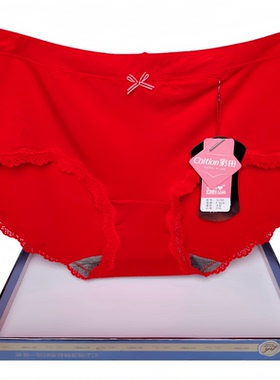 彩田内裤女青年蕾丝边柔软女式抗菌莫代尔面料中腰女人31785三角