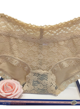 彩田内裤女高腰30629蕾丝边提臀莫代尔棉竹炭低腰30286大码女透气