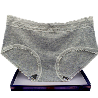 彩田莫代尔石墨烯蕾丝边女士内裤