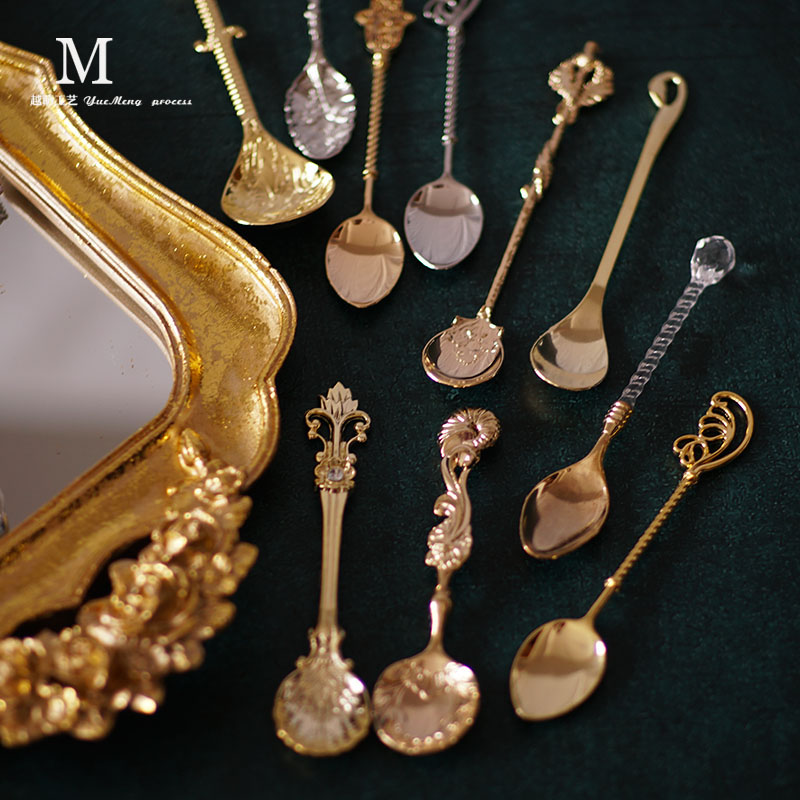 复古拍摄道具创意欧式奢华咖啡勺