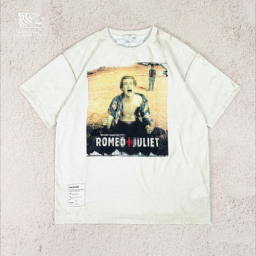 现货TOLQ Trompe loeil Mosaic T-shirts 马赛克印花短袖T恤26SS