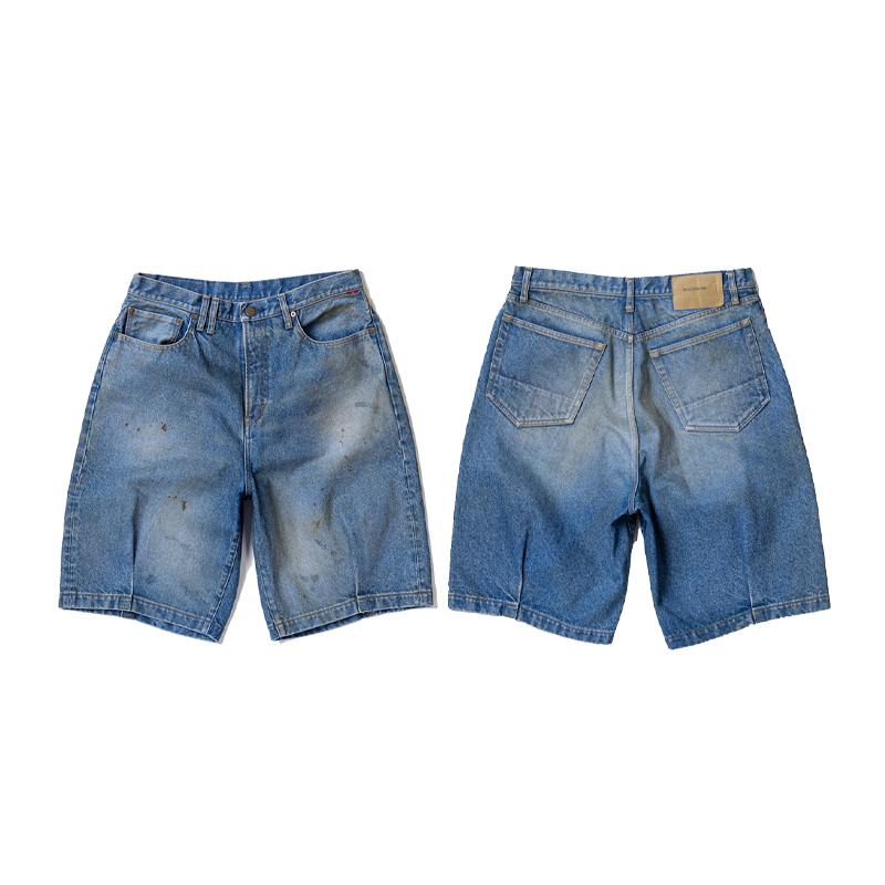 ANACHRONORMPANTS做旧牛仔短裤