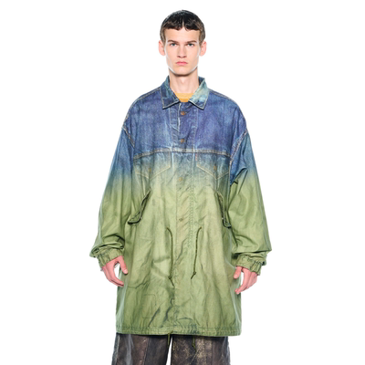 现货TOLQ PrintedDenim Jacket×Mod Coat渐变印花夹克 26SS