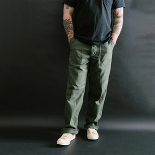 现货ORSLOW U.S ARMY FATIGUE PANTS USED WASH 复古工装裤26SS