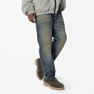 现货MADNESS 1890s DENIM. 26SS 复古水洗做旧原色直筒牛仔裤