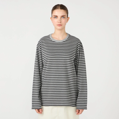 现货授权 nanamica COOLMAX Stripe Jersey L/S 条纹长袖T恤26SS