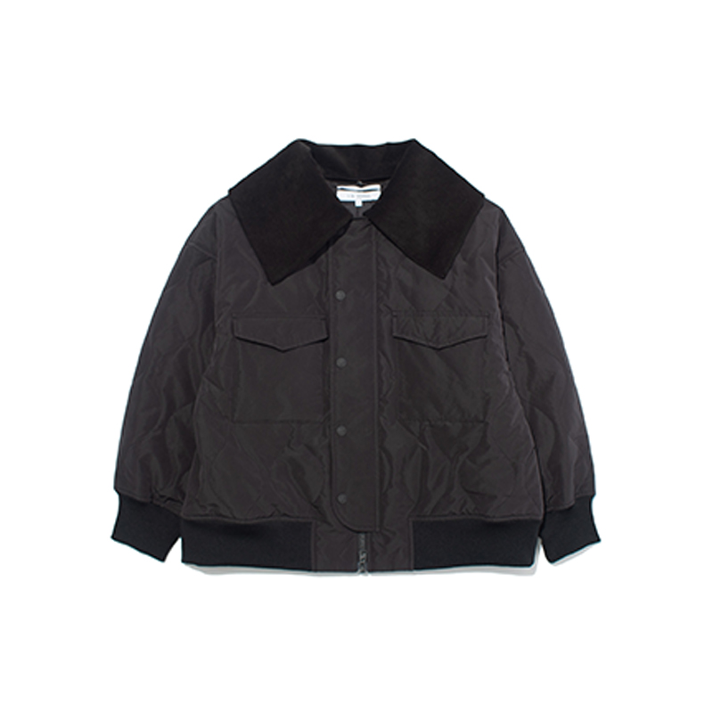 现货授权F/CE. QUILTED JACKET WITH DETACHABLE绗缝短款夹克25FW