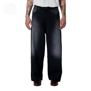 现货RASSVET DYED EXTRA BAGGY DENIM PANTS 做旧宽松牛仔裤26SS