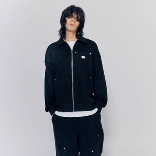 SOULGOODS 灵魂虎官方工装风格拉链卫衣男女同款秋冬新品25FW