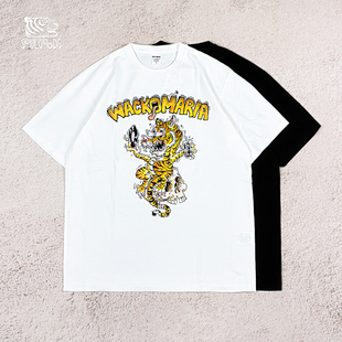 现货WACKO MARIA TIM LEHI WASHED T-SHIRT水洗卡通图案T恤26SS