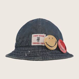 hat 现货授权961 Bucket Denim 复古做旧牛仔水桶帽26SS Apparel