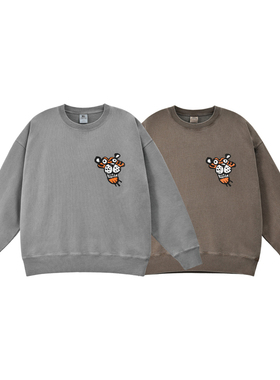 SOULGOODS T型虎头LOGO印花卫衣