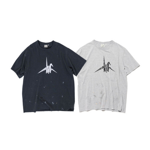 ORSLOWUNISEX做旧印花短袖T恤