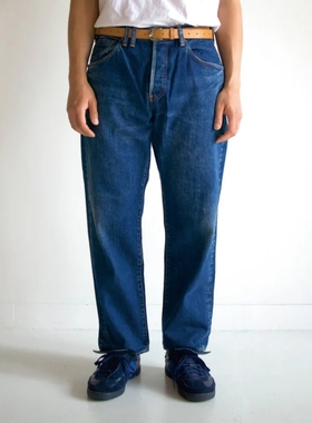 现货ANACHRONORM REGULAR TAPERED 5P PANTS复古水洗锥形牛仔裤