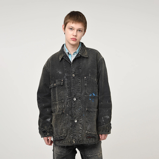 BLANKET COVERALL LINER AGED 夹克25FW 现货BOWWOW 做旧工装 DUCK