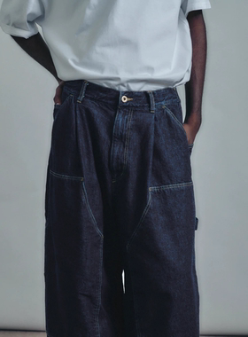 现货授权is-ness Double-Knee Balloon Pants 复古工装气球裤26SS