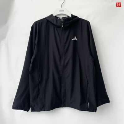 光雨体育-Adidas 阿迪达斯 男子 连帽速干跑步休闲运动外套IL7230