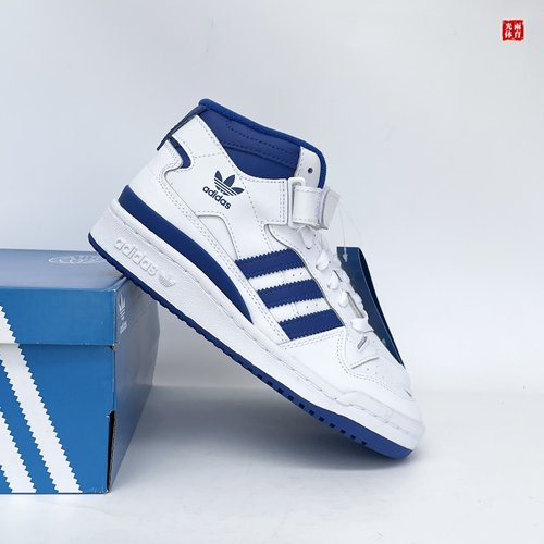 光雨体育-Adidas 三叶草 FORUM 复古高帮休闲运动板鞋FY4976