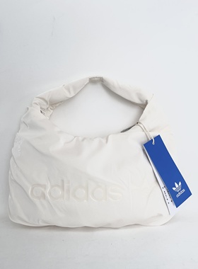 光雨体育-Adidas 三叶草女手拎包腋下云朵包褶皱缎面休闲包HK0158