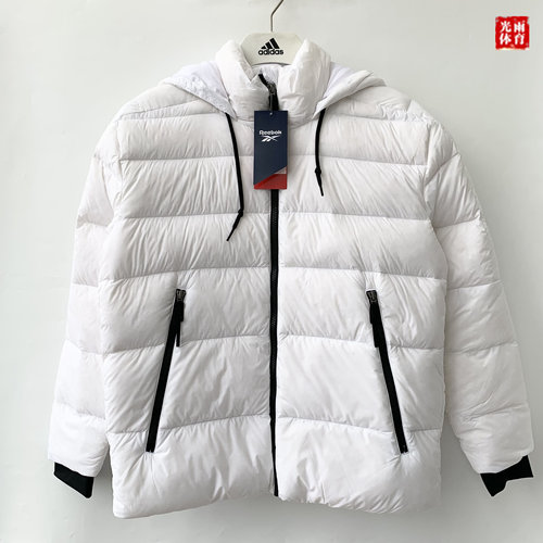 锐步女子时尚连帽保暖运动羽绒服