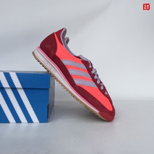 光雨体育-Adidas 三叶草 SL 72 OG女子红色复古 休闲运动鞋JH7392