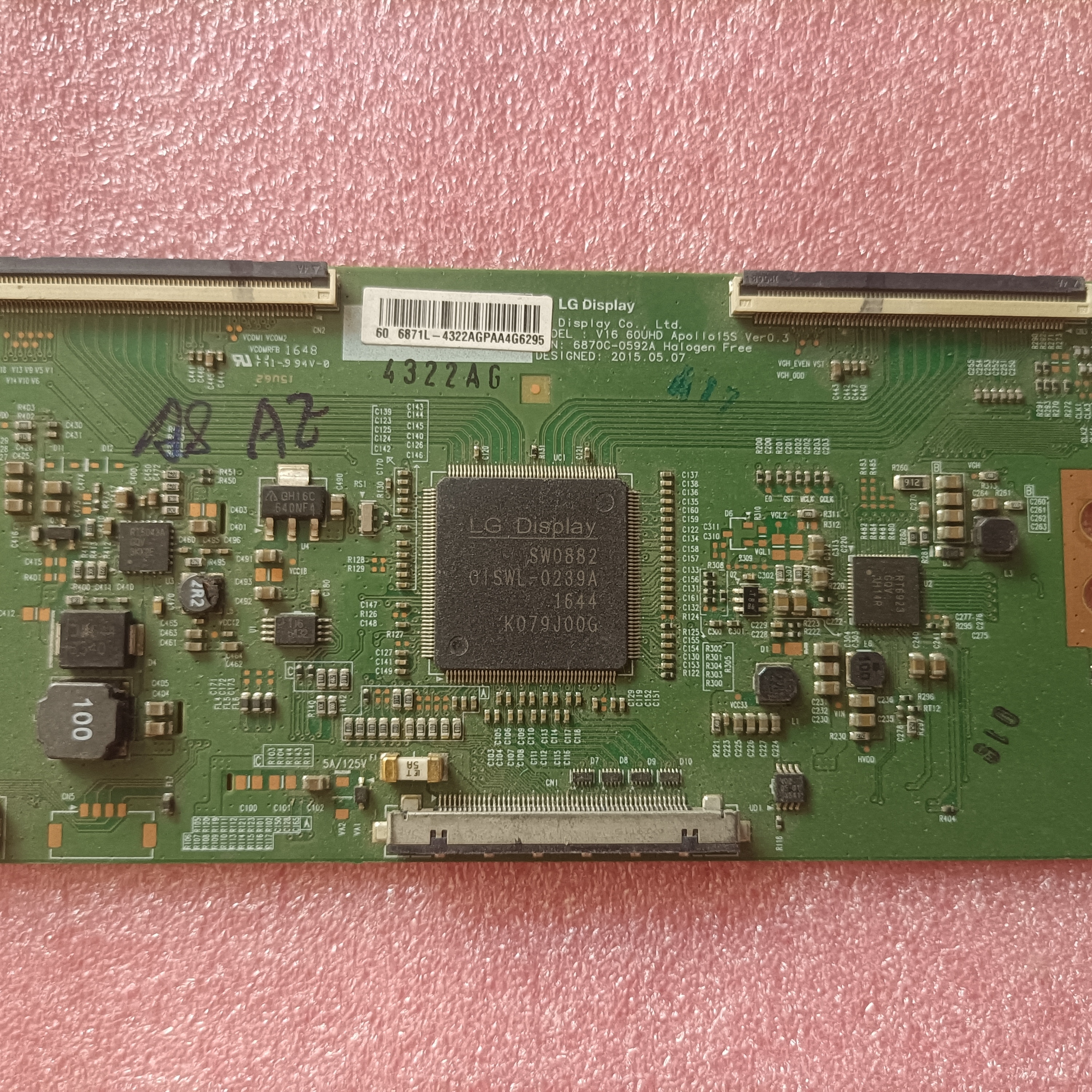 康佳LED60R6000U 60S8000U 创维60G7200 60V8E逻辑板6870C-0592A