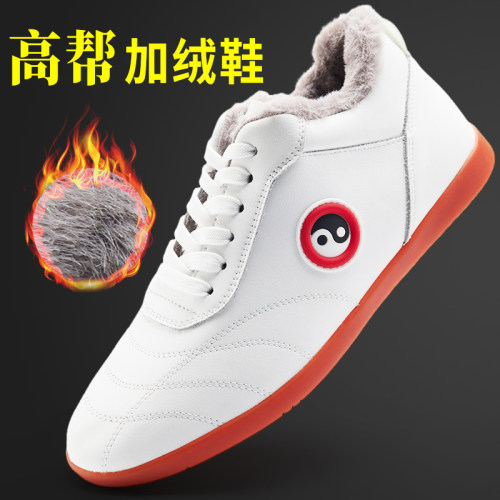 武印象秋冬高帮加绒保暖太极鞋