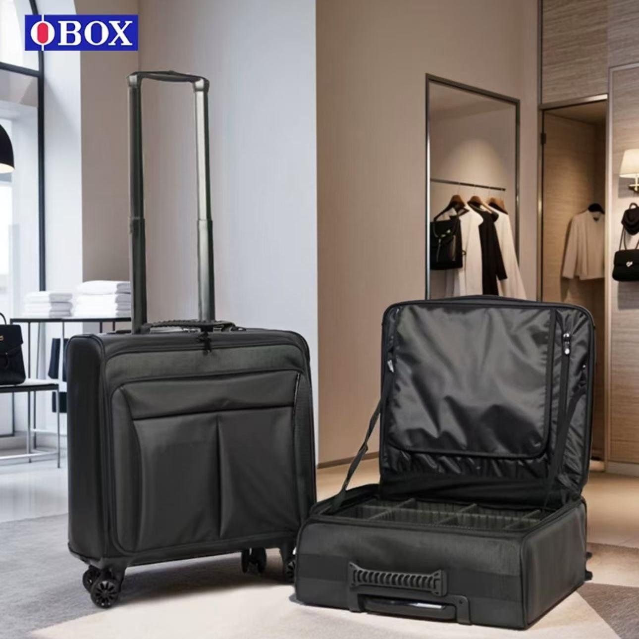 OBOX专业化妆包化妆师专业化妆箱纹绣美甲专用大容量万向轮拉杆包