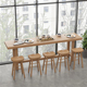 北欧实木吧台桌家用简约现代阳台靠墙窄桌子酒吧高脚桌奶茶店桌椅