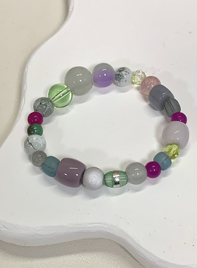 特价款｜原创小众设计复古新中式简约琉璃蝴蝶不规则串珠手链手饰