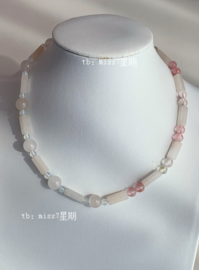 原创小众设计新中式清新气质简约串珠项链