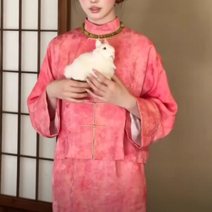 新中式 晨拍礼服女新娘高级感晨袍中国风气质高端设计两件套敬酒服