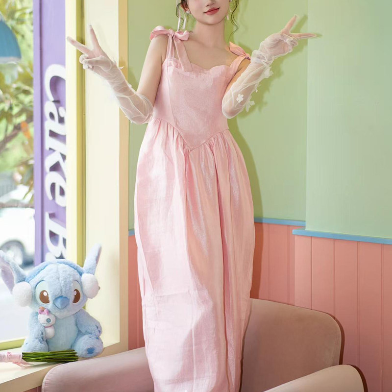 晨袍女粉色吊带订婚连衣裙成人礼生日领证蝴蝶结气质礼服裙小个子,女装/女士精品,礼服/晚装,淘宝优惠券,粉丝福利购,淘宝优惠卷