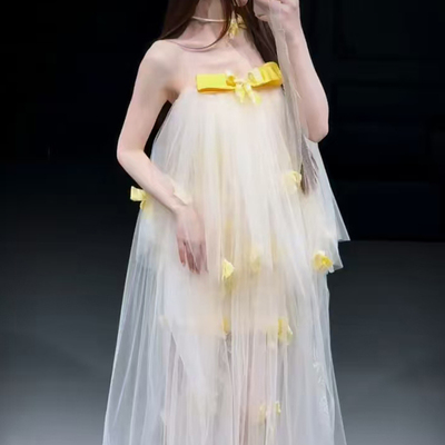 晨拍礼服女新娘法式高级感晨袍梦幻甜美风超仙气质敬酒服连衣裙长