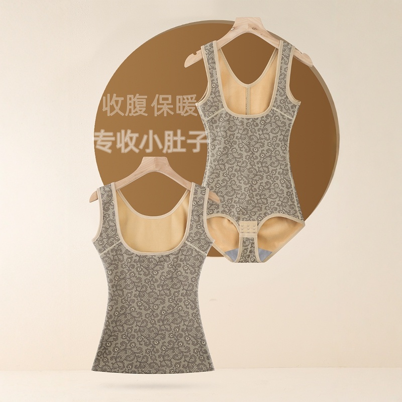 连体衣防寒加绒收腹半瘦腰