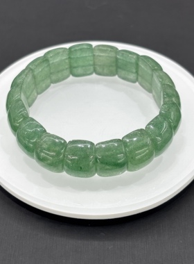 天然绿草莓晶手牌手排手串diy原创d水晶表带礼物男生文玩饰品外贸