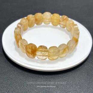 天然黄胶花手牌排手链diy原创水晶文玩礼物女生文艺招米米饰品