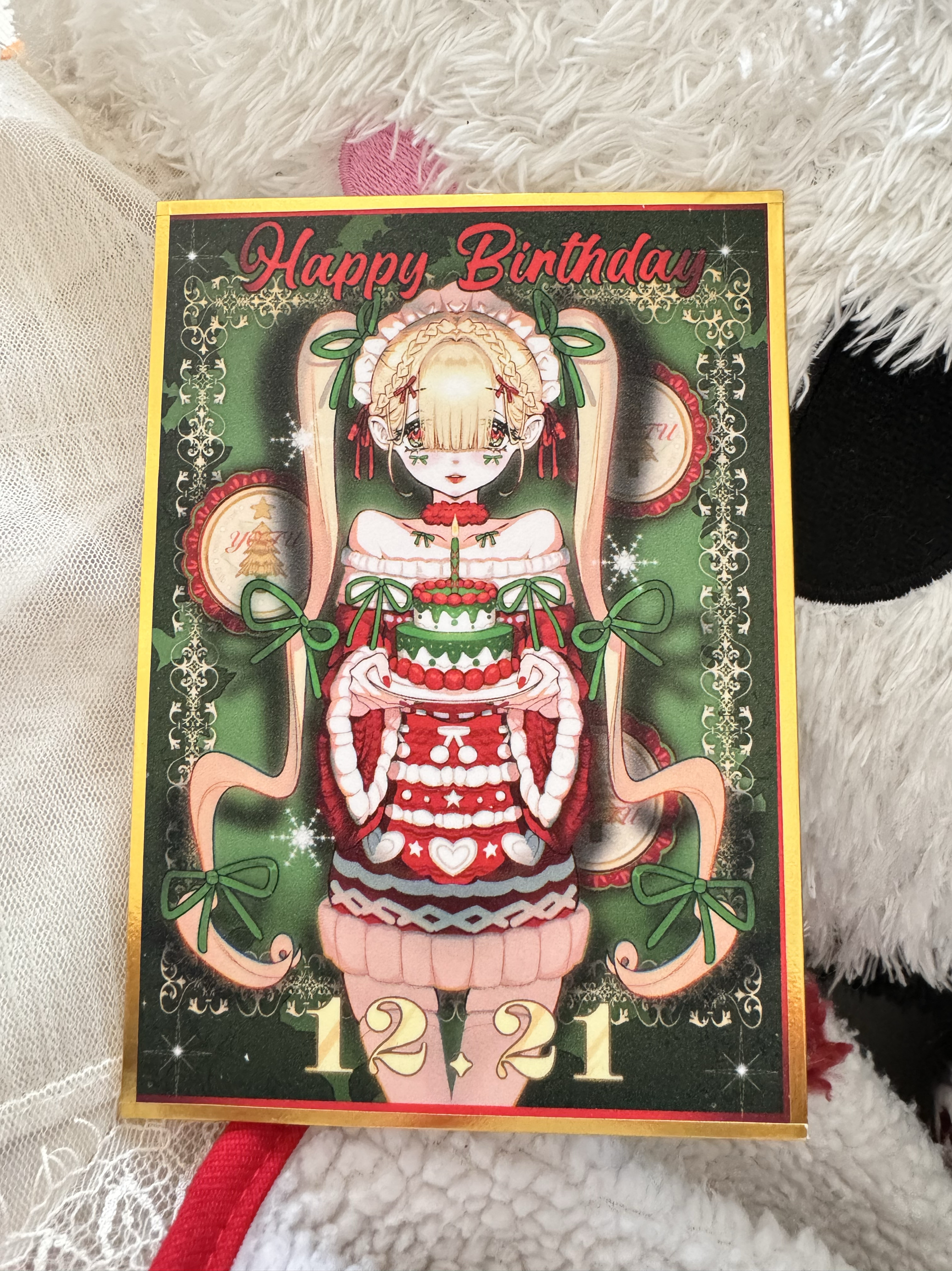 MaRuko小丸籽 画师自设色纸圣诞节快乐圣诞节礼物生日祝福DIY装饰