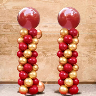 开业庆典活动布置气球注水立柱商场服装店门口地飘场景周年庆装饰