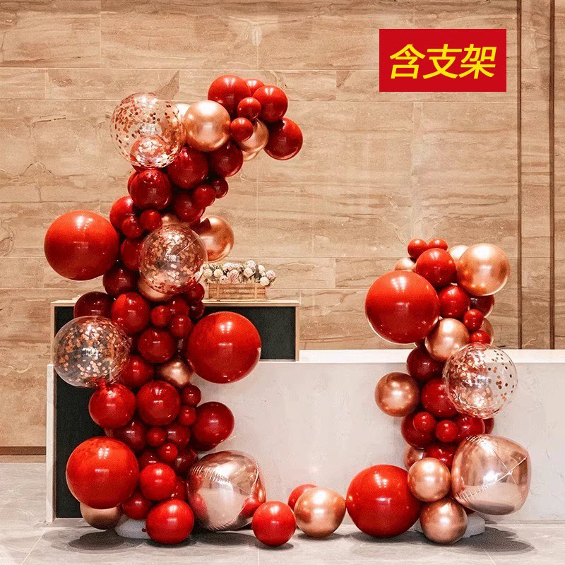 开业大吉气氛布置球拱门装图片