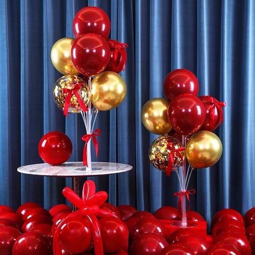 婚房装饰桌飘摆件气球套装