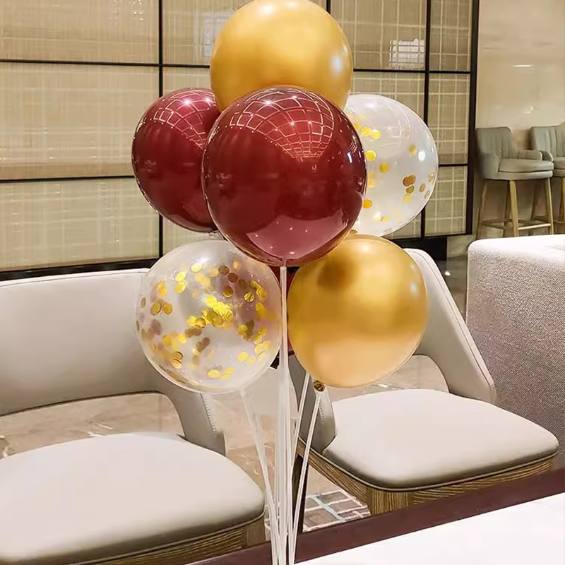 气球桌飘地飘生日开业场景布置
