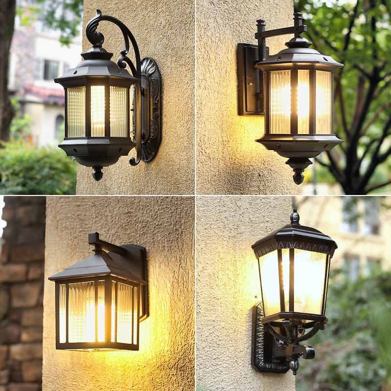 新中式室外壁灯欧式户外灯具防水铁艺复古过道日式壁灯阳台墙灯,家装灯饰光源,户外壁灯,淘宝优惠券,粉丝福利购,淘宝优惠卷