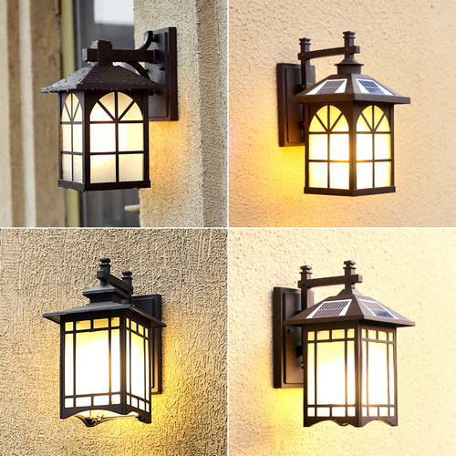 太阳能led户外防水大门口庭院灯